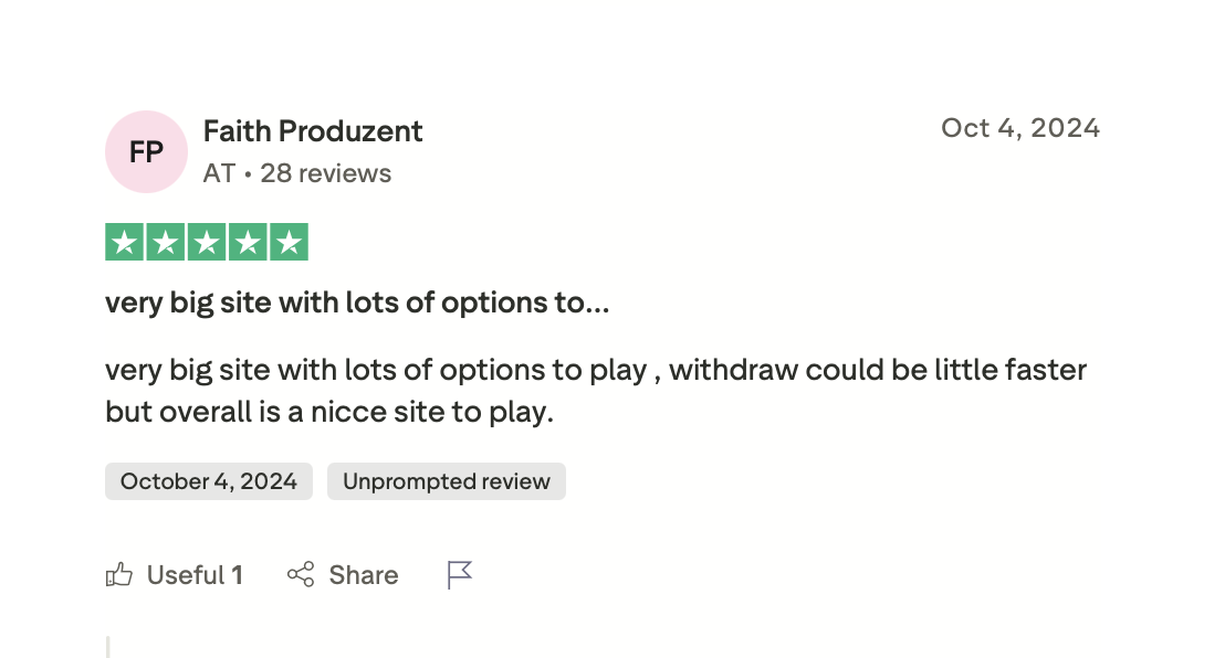 WINAURA Trustpilot Erfahrungsbericht 4. Oktober 2024